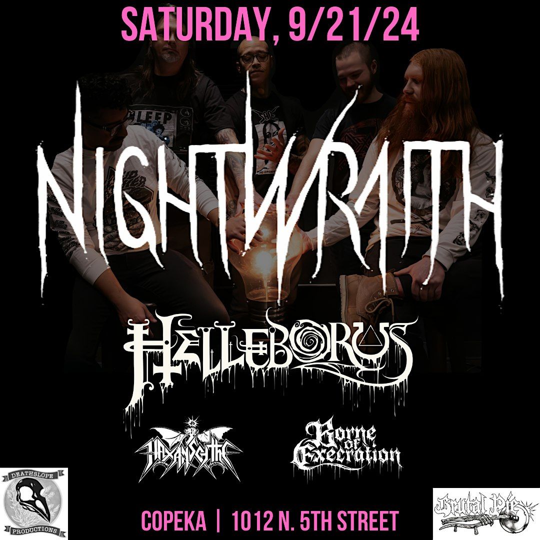 Nightwraith, Helleborus, Borne of Execration, and Haxanscythe @ Copeka