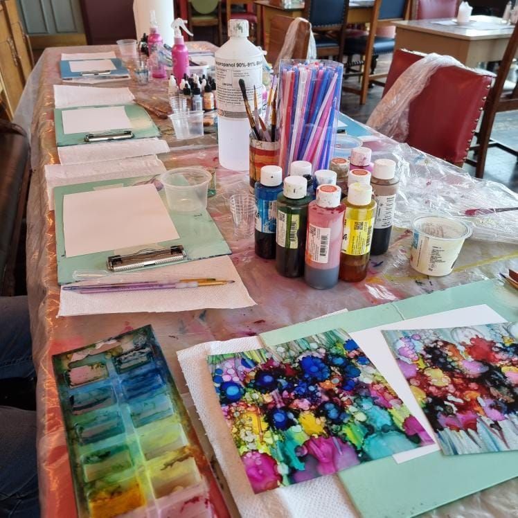 Alcohol ink workshop