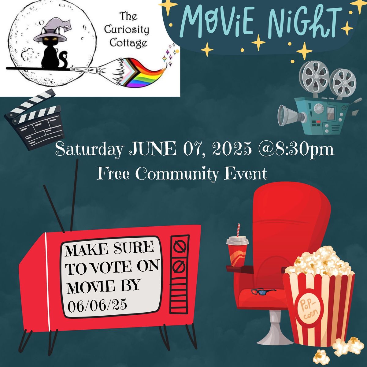 MOVIE NIGHT @ The Curiosity Cottage