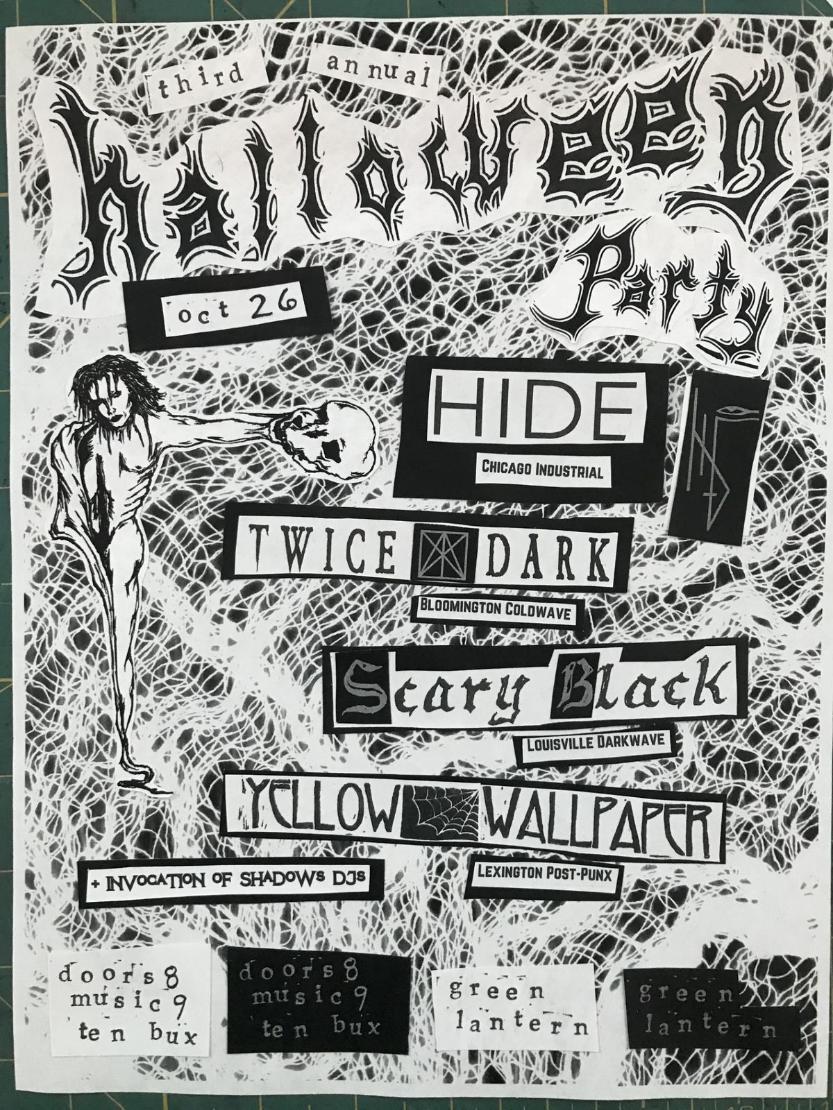 Halloween Party with HIDE, SCARY BLACK, TWICE DARK and YELLOW WALLPAPER