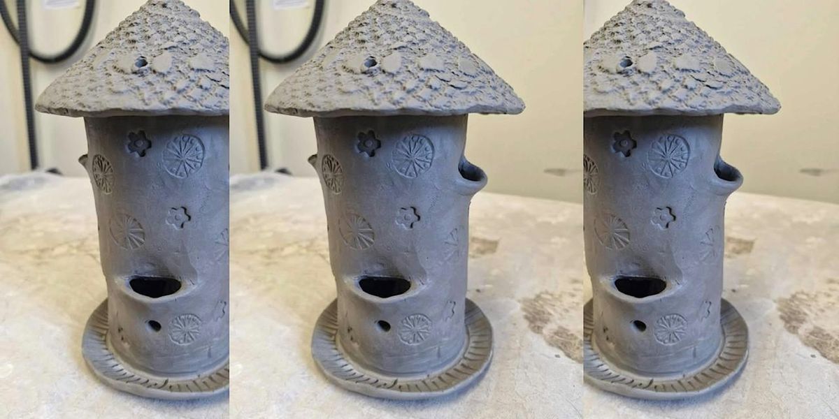 Decorative Ceramic Bird Feeder