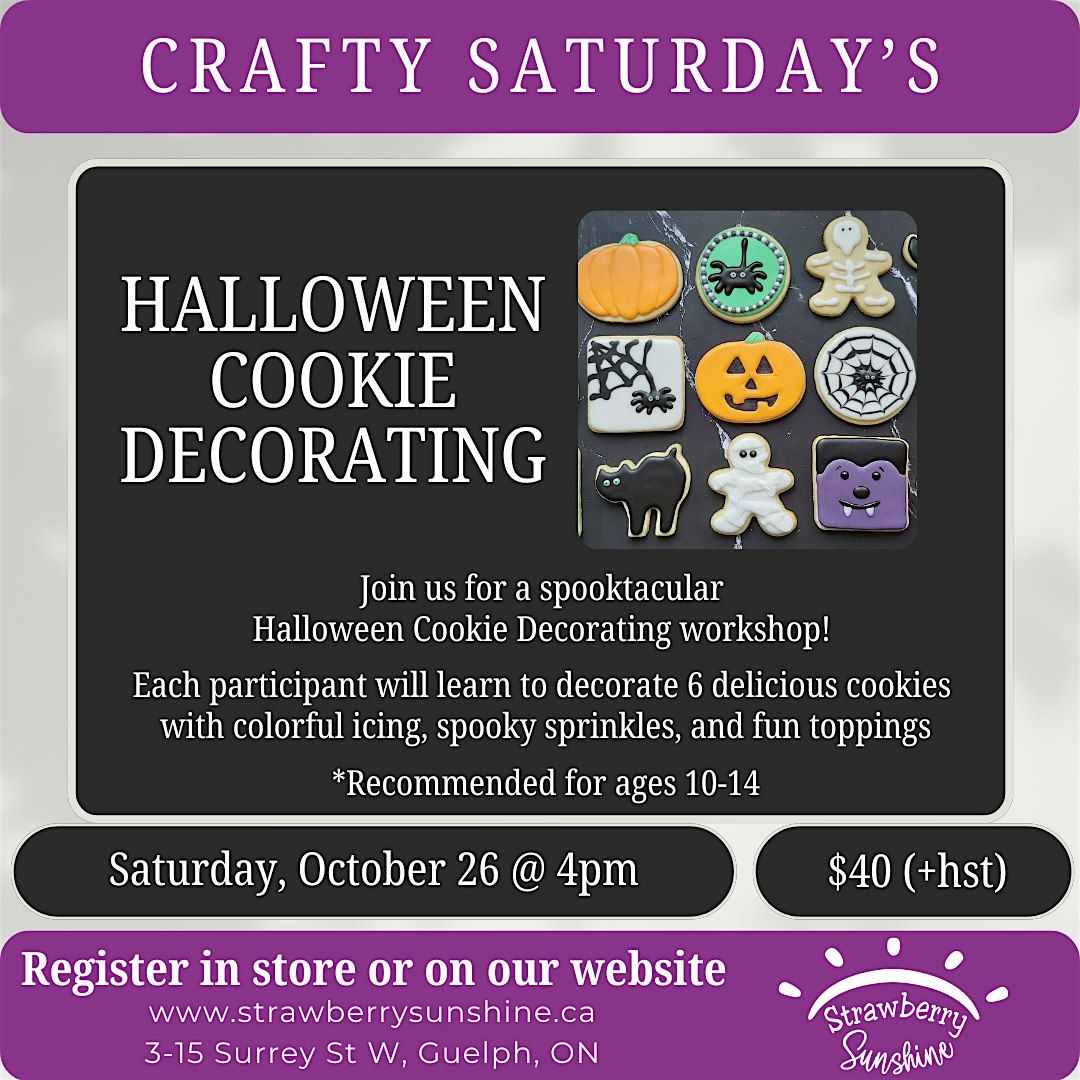 Halloween Cookie Decorating - Crafty Saturday's