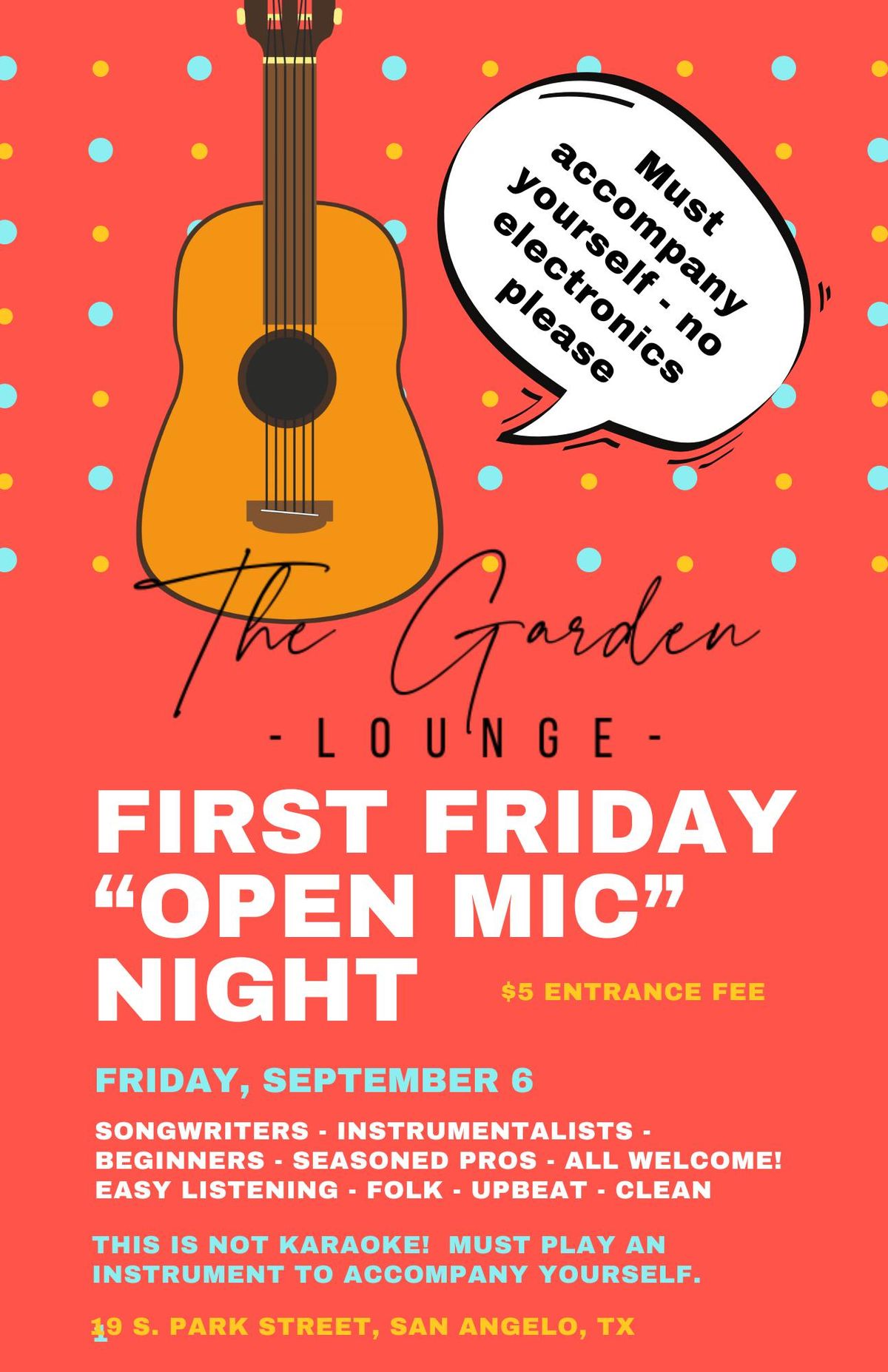 OPEN MIC NIGHT! 