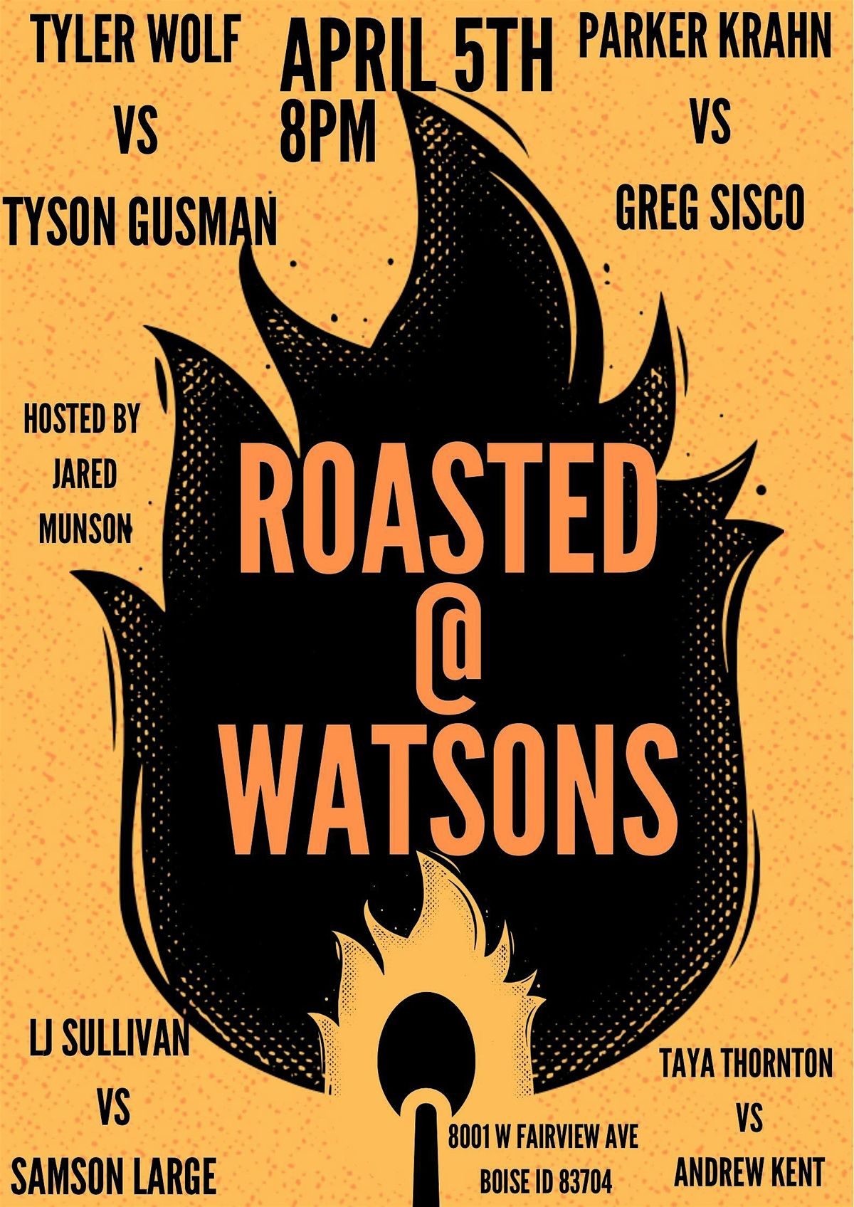 Roasted at Watson's Comedy Battle