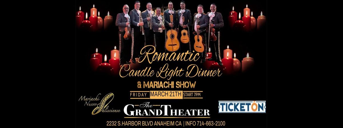 ROMANTIC CANDLE LIGHT DINNER & MARIACHI SHOW