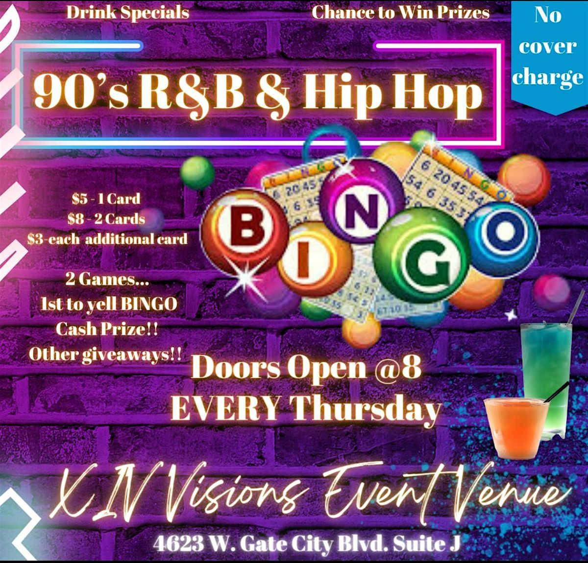90s R&B and HIP HIP BINGO