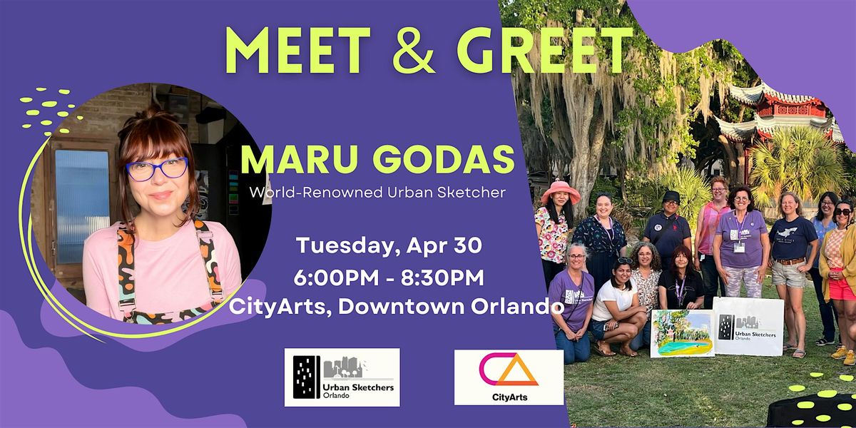 Meet & Greet with World-Renowned Urban Sketcher Maru Godas!