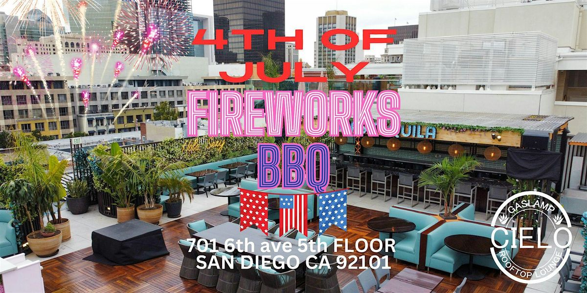Rooftop 4th of July Fireworks and BBQ $5 slushies
