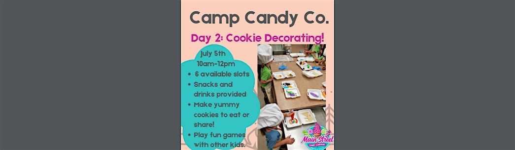 Camp Cany Co. Day 2: Cookie decorating!