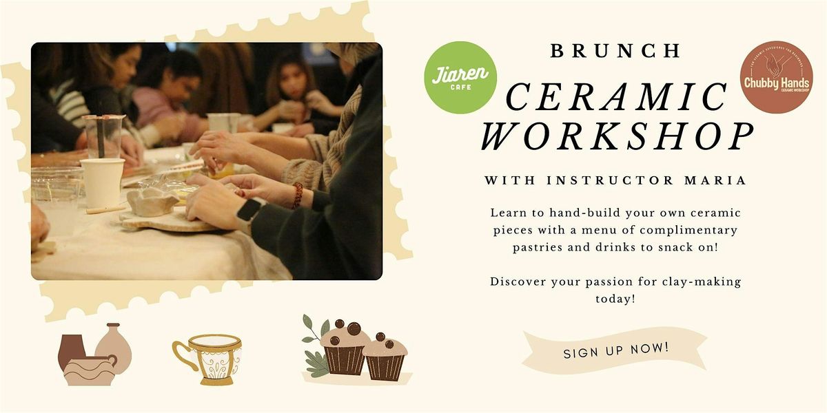 Ceramic Artistry Brunch: Chat, Create, Cheers - Chubby Hands Ceramic