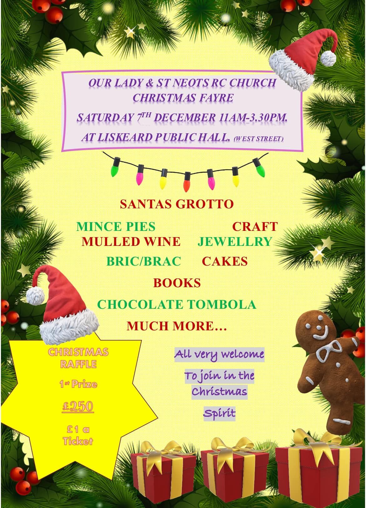 Liskeard Catholic Church - Christmas Fayre 2024