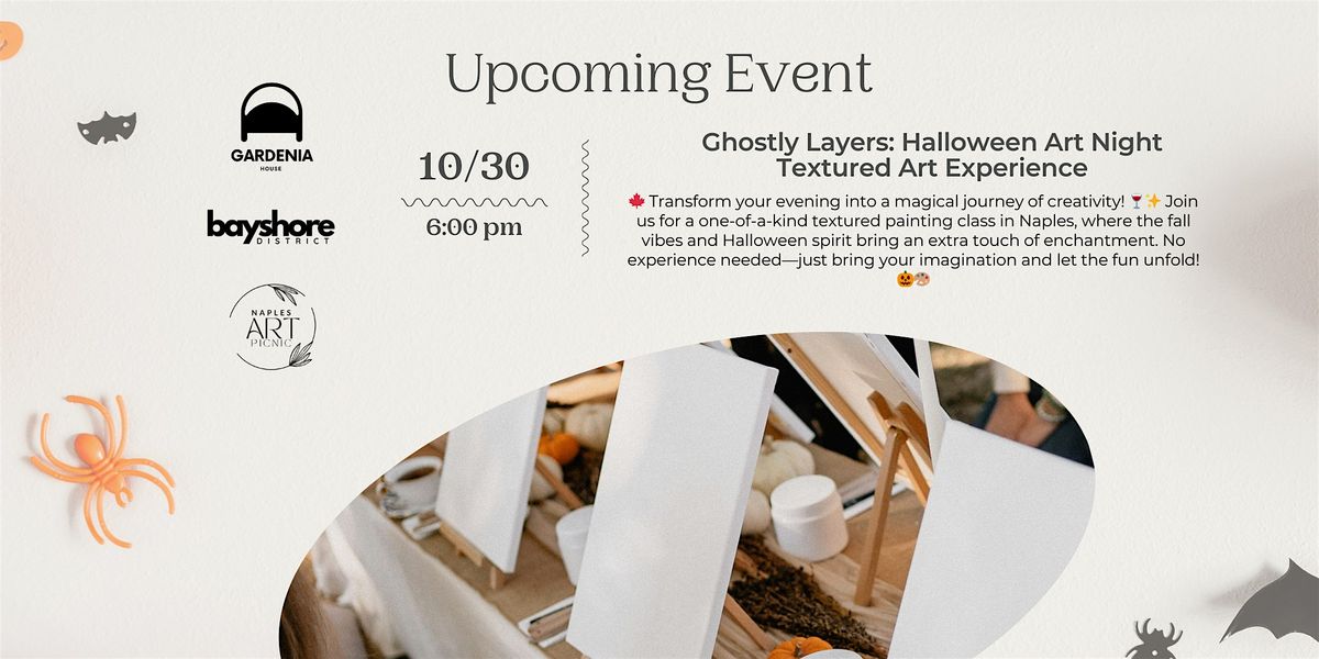 Ghostly Layers: Halloween Art Night. Textured Art Experience