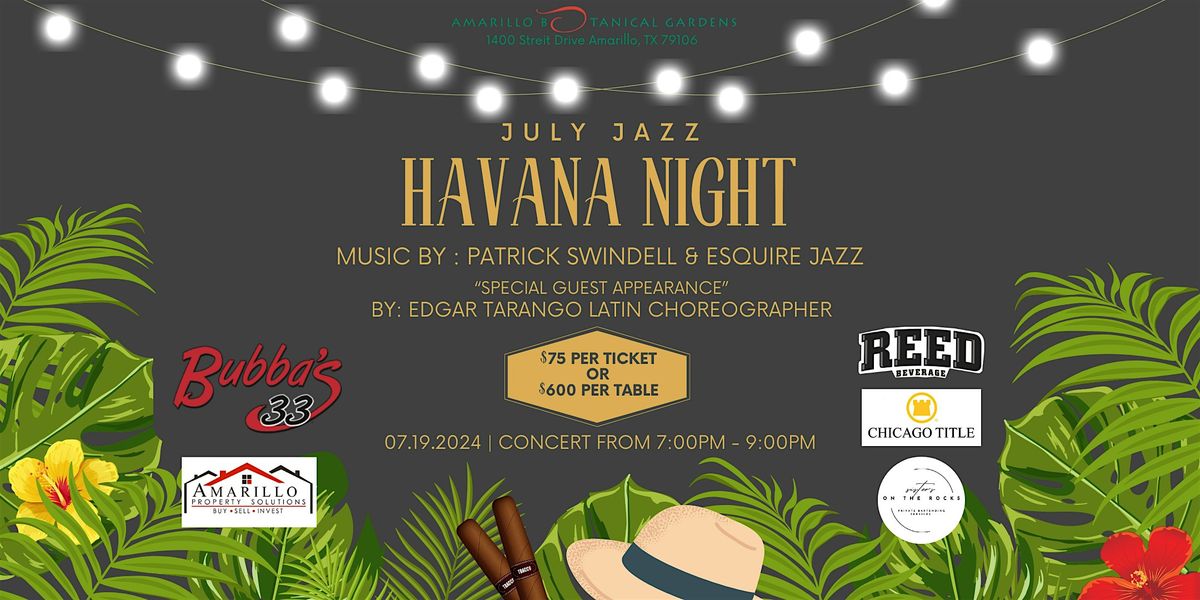 July Jazz | Havana Nights