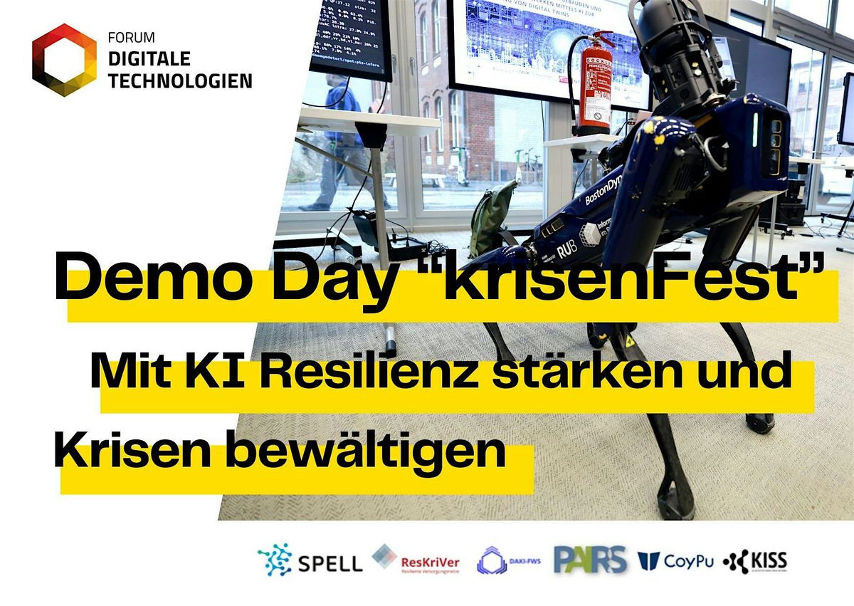 Mit KI Resilienz st\u00e4rken und Krisen bew\u00e4ltigen - Demo Day "krisenFest"