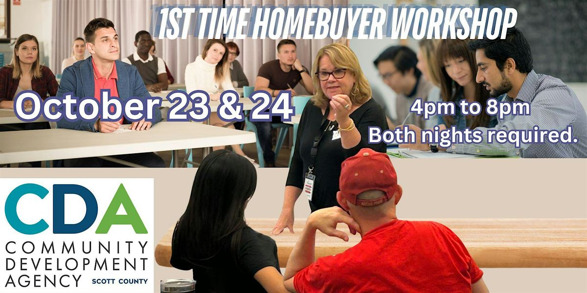 2 Night, In-Person 1st Time Homebuyer Workshop