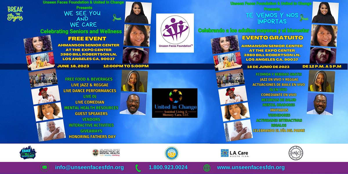 We See You and We Care Celebrating Senior Citizens and Wellness