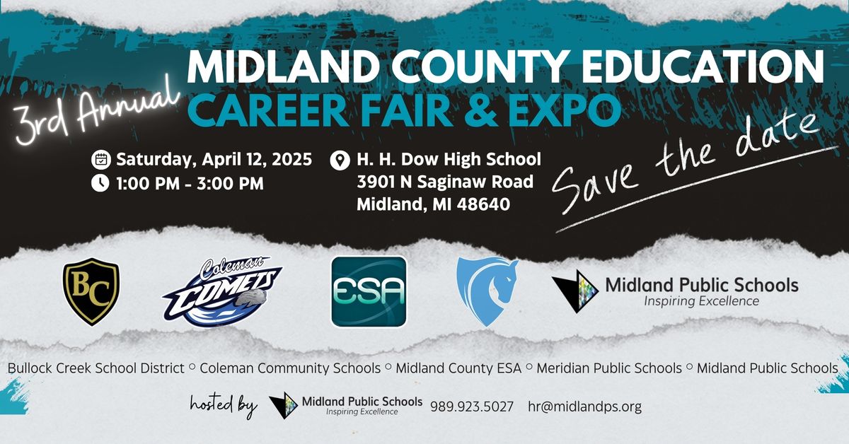 3rd Annual Midland County Education Career Fair & Expo hosted by Midland Public Schools