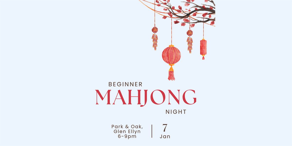 Beginner Mahjong and Wine Night