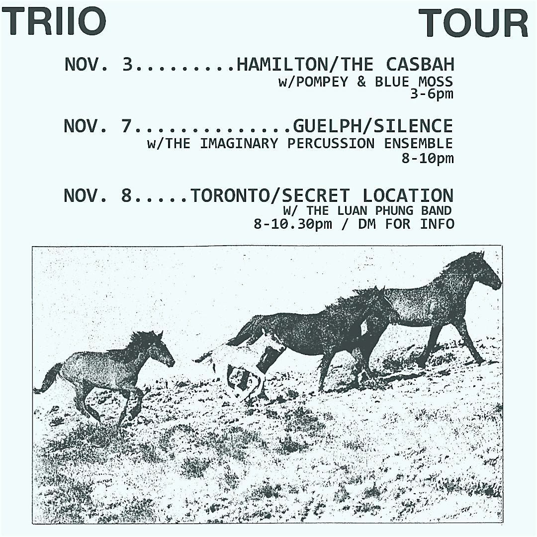 Silence Presents: Triio Tour ft. The Imaginary Percussion Ensemble