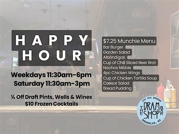 The Best HAPPY HOUR in Park Slope!