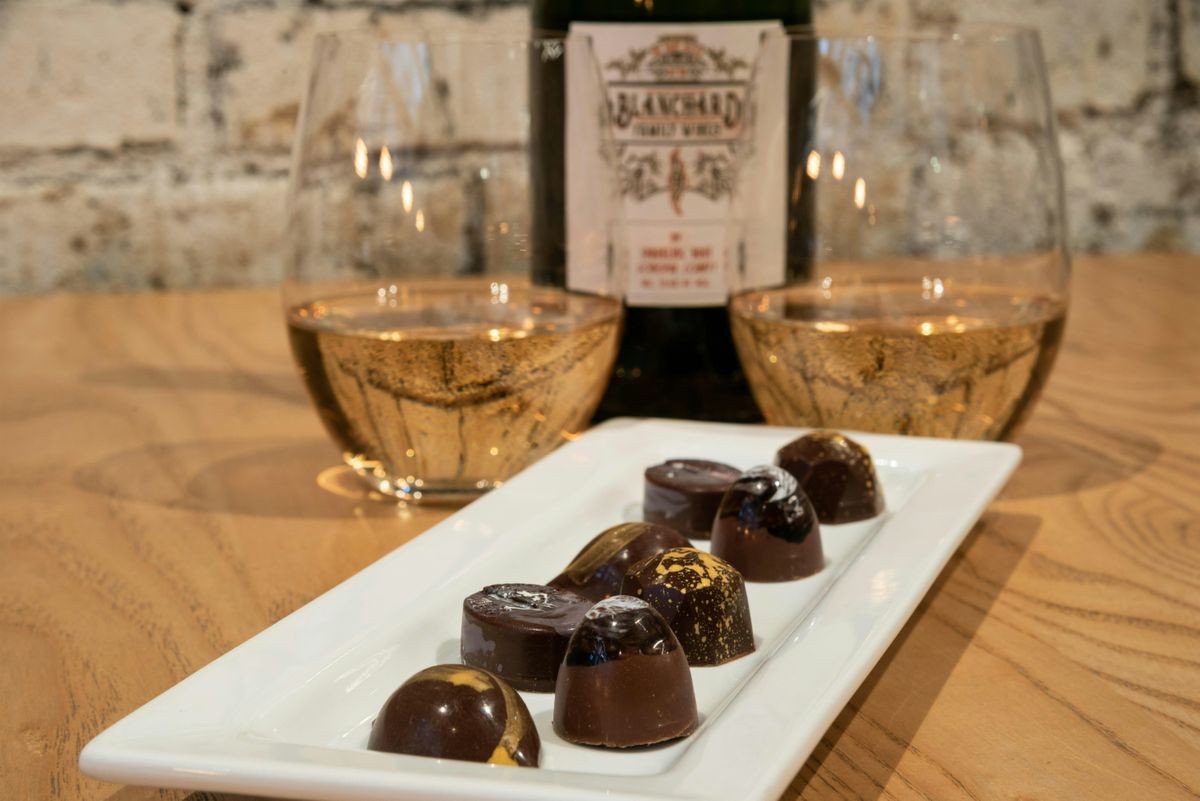 Golden Wine and Chocolate Tasting Experience