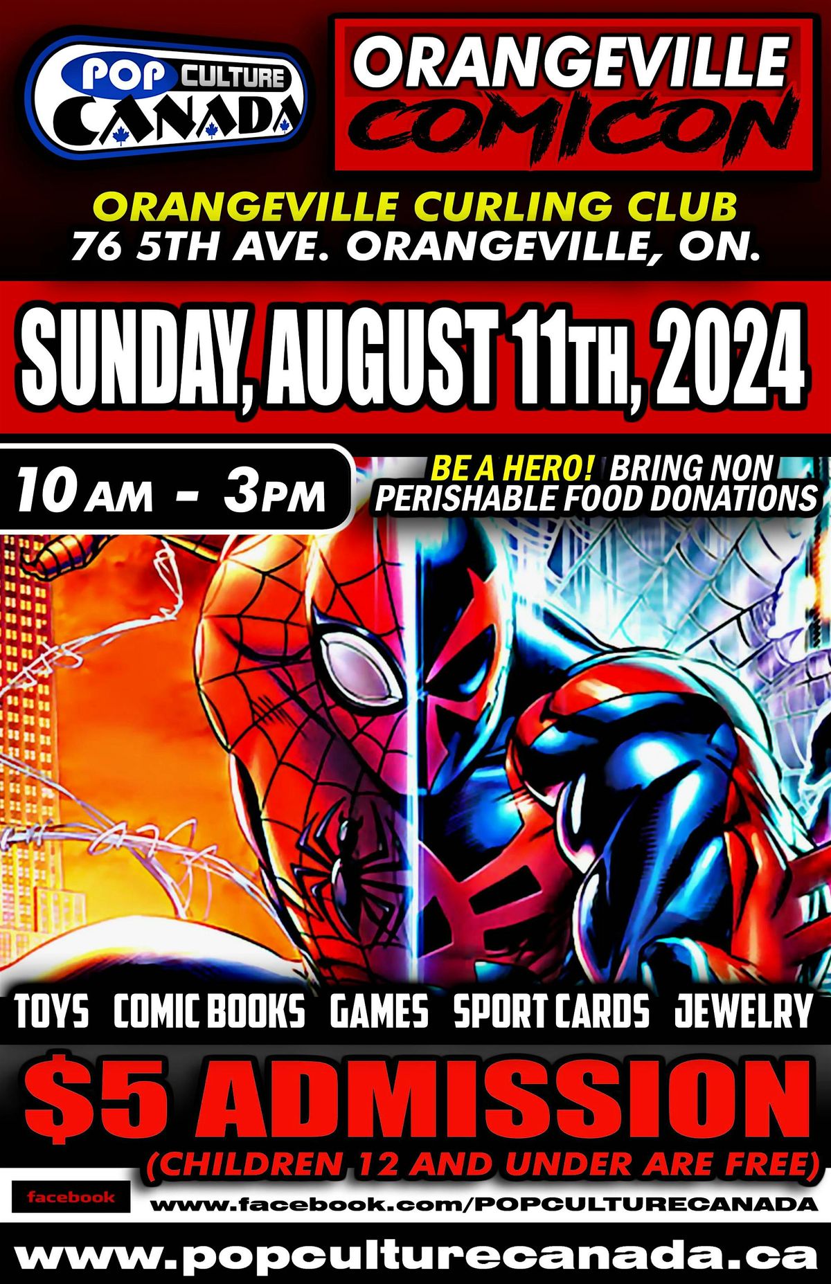 Orangeville ComiCon : August 11th 2024  :  Comic Con