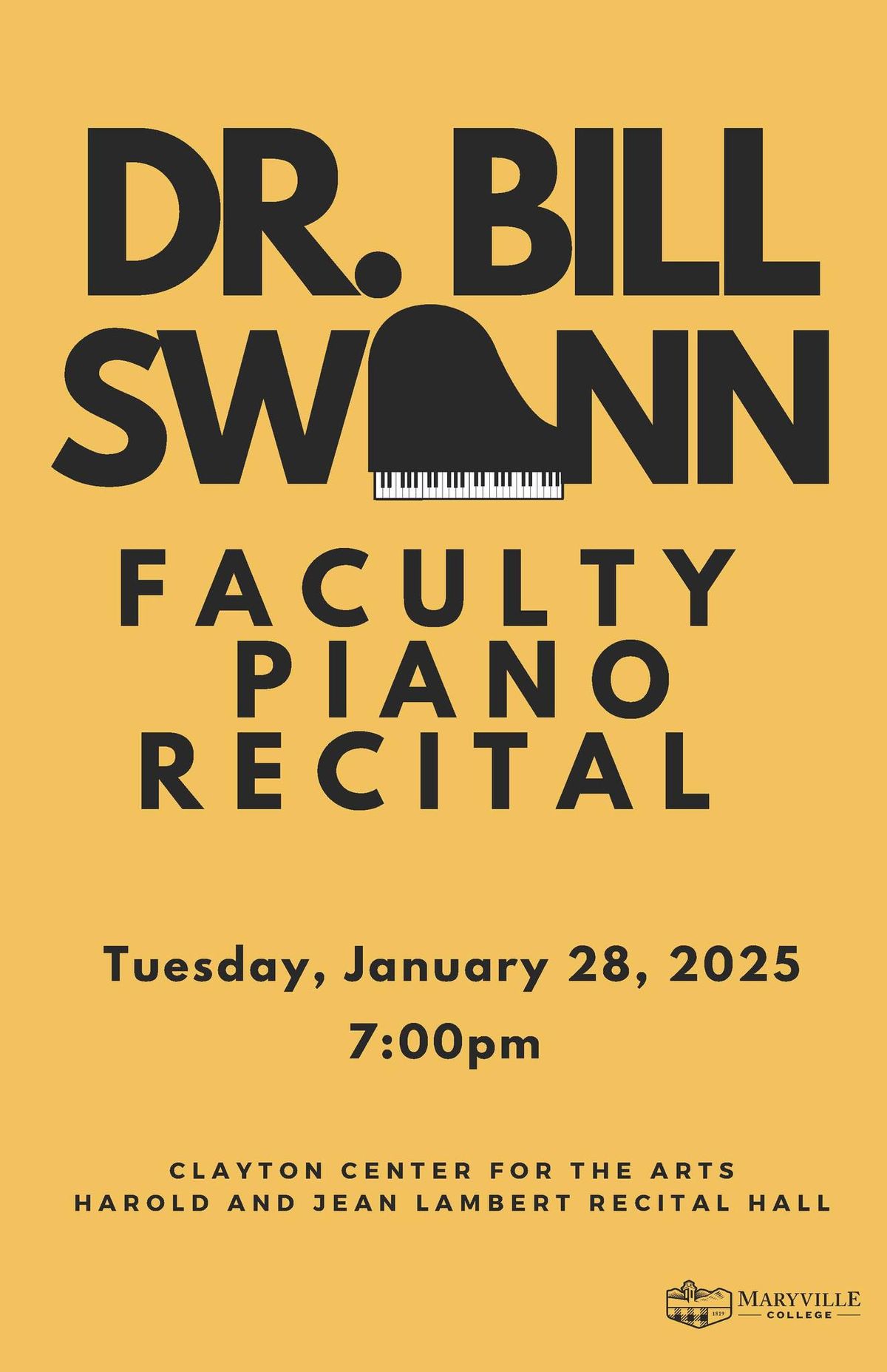 Faculty Recital: Dr. Bill Swann