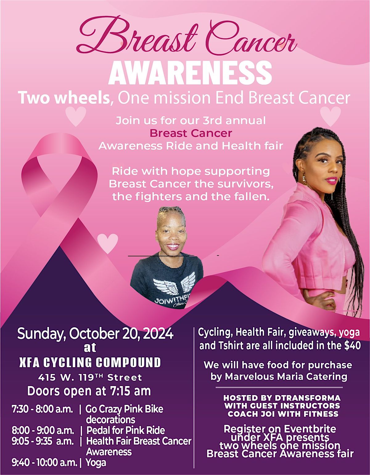 XFA Chicago  2 Wheels 1 Mission Breast Cancer Awareness Ride & Health Fair