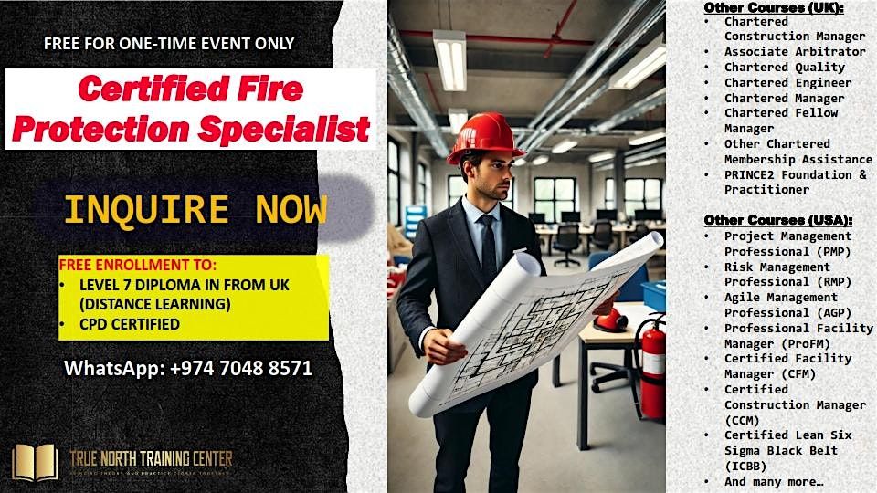 Certified Fire Protection Specialist (CFPS) Exam Prep Course (FREE 1-TIME)