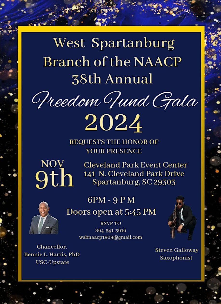 38th Annual West Spartanburg Branch of the NAACP Freedom Fund Gala