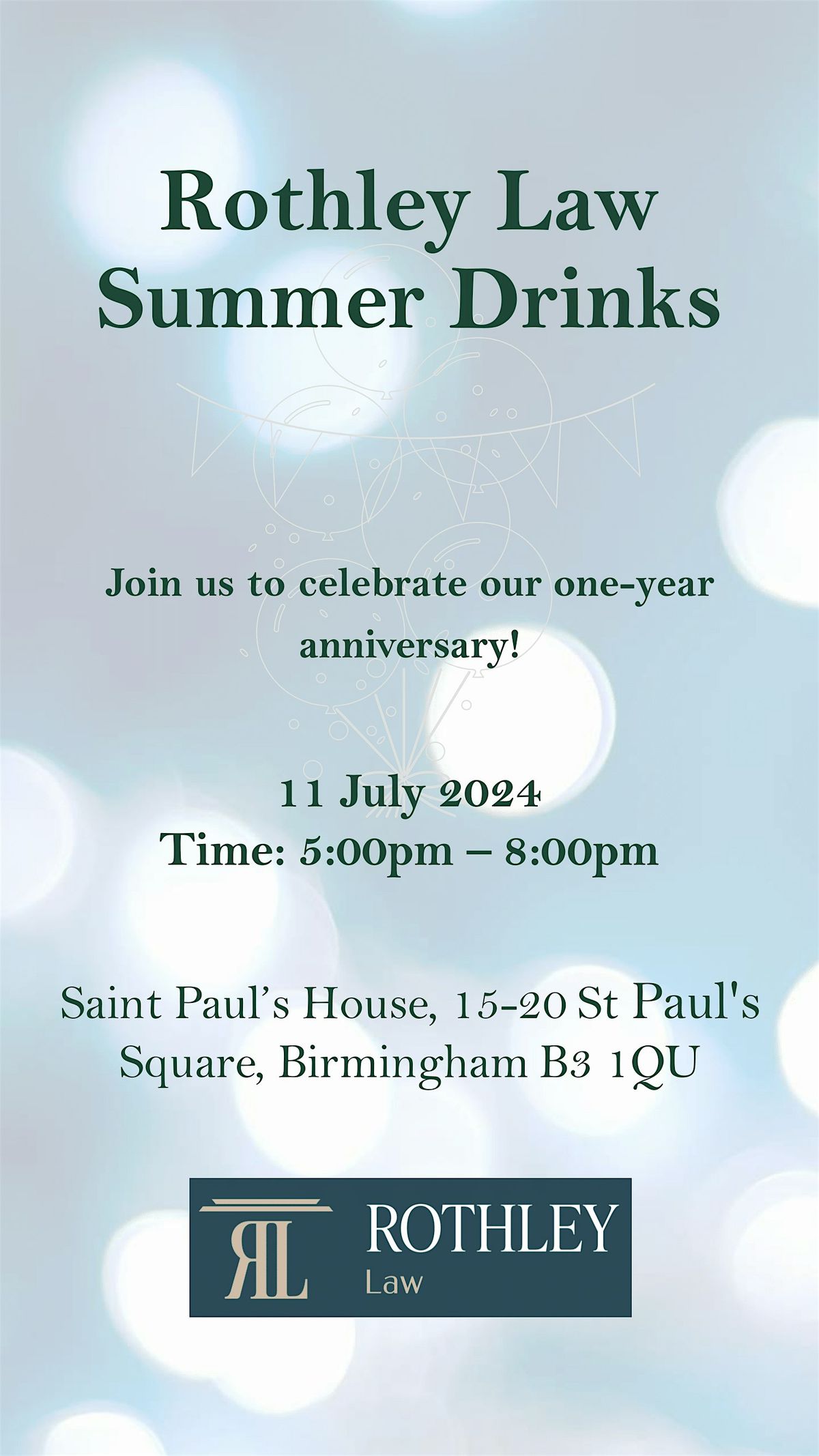 Rothley Law Summer Drinks & Anniversary