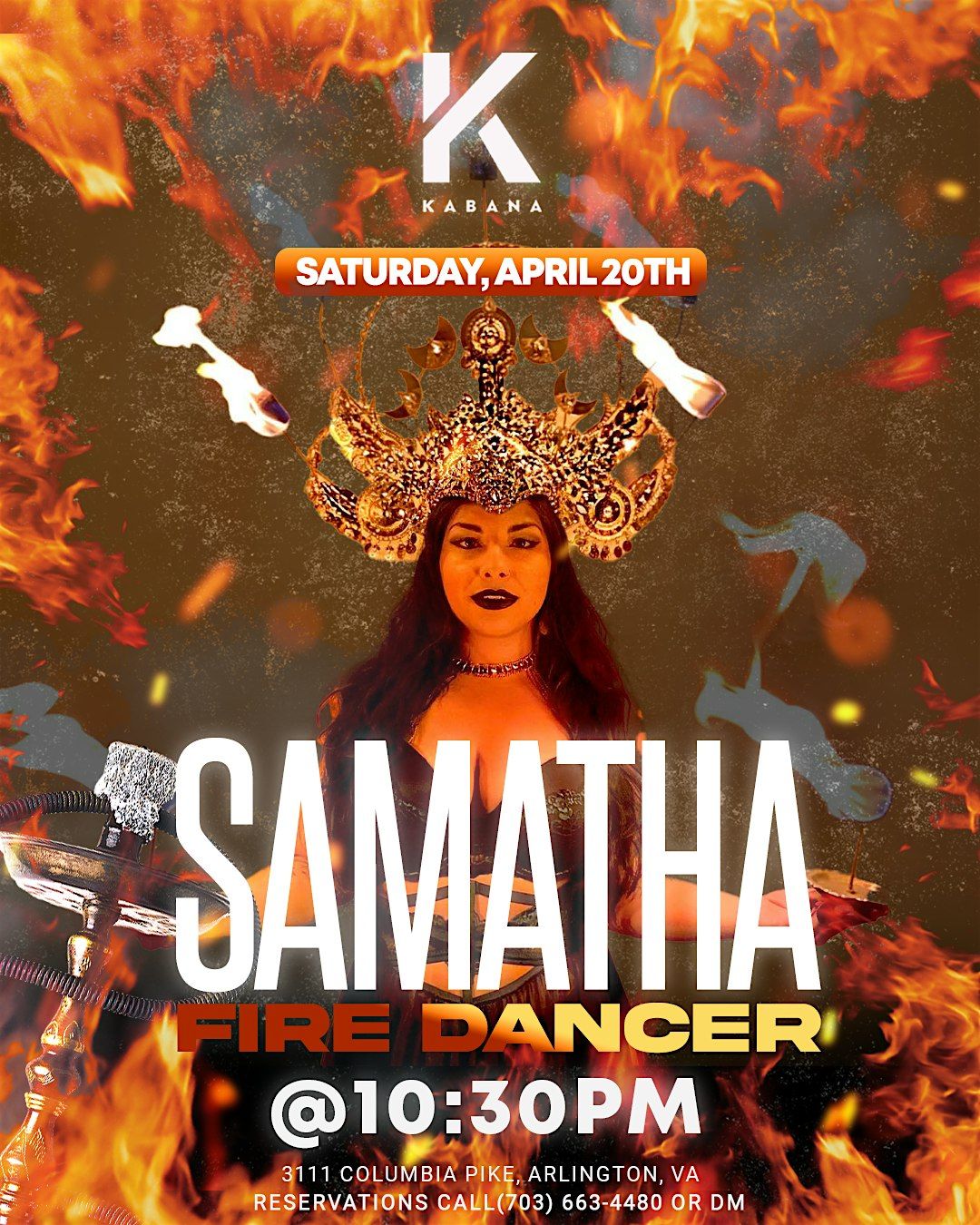 Samatha the Fire Dancer Live
