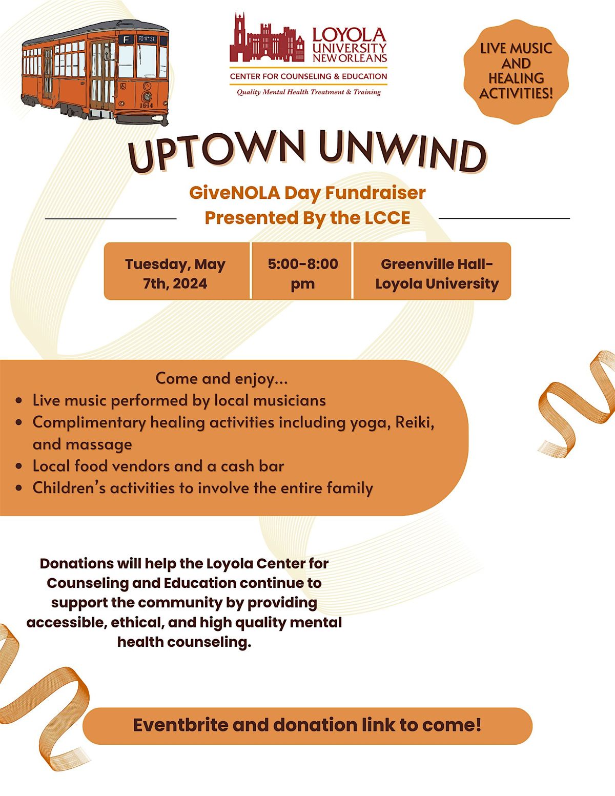 Uptown Unwind: A GiveNOLA Day Fundraiser