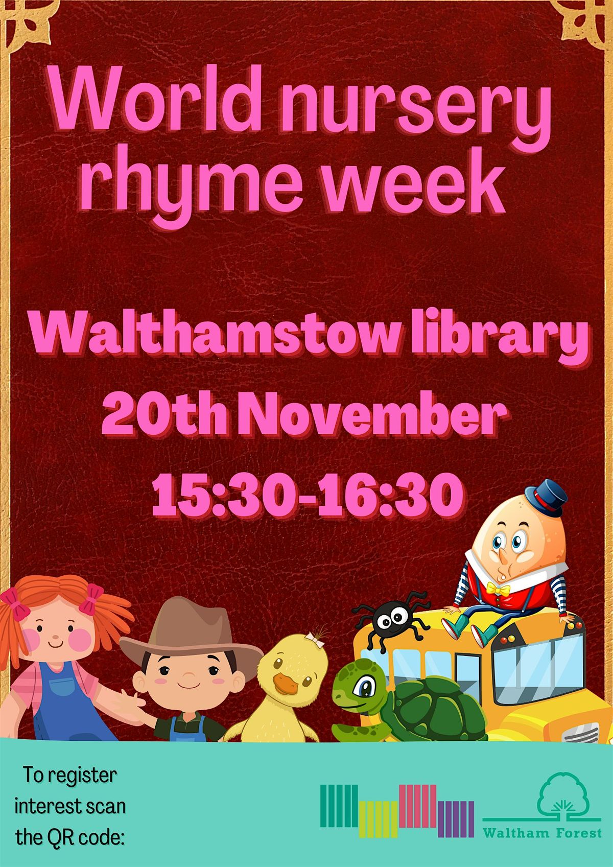 World Nursery Rhyme Week craft at Walthamstow Library