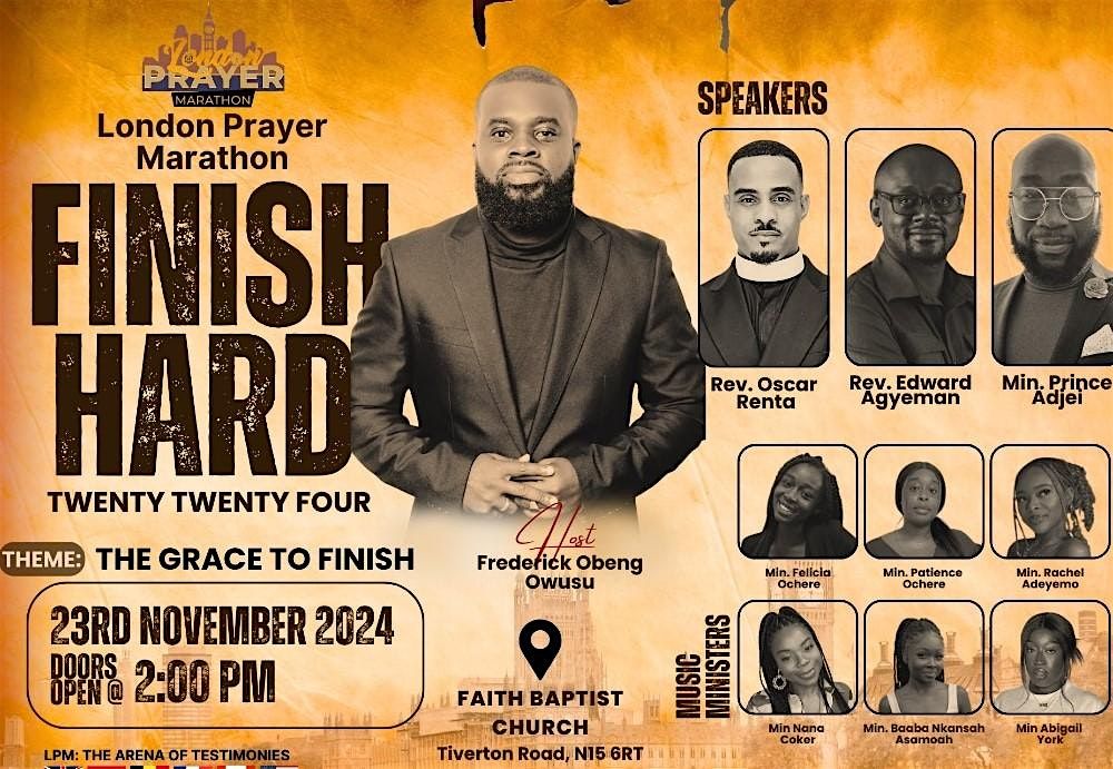 FINISH HARD PRAYER CONFERENCE