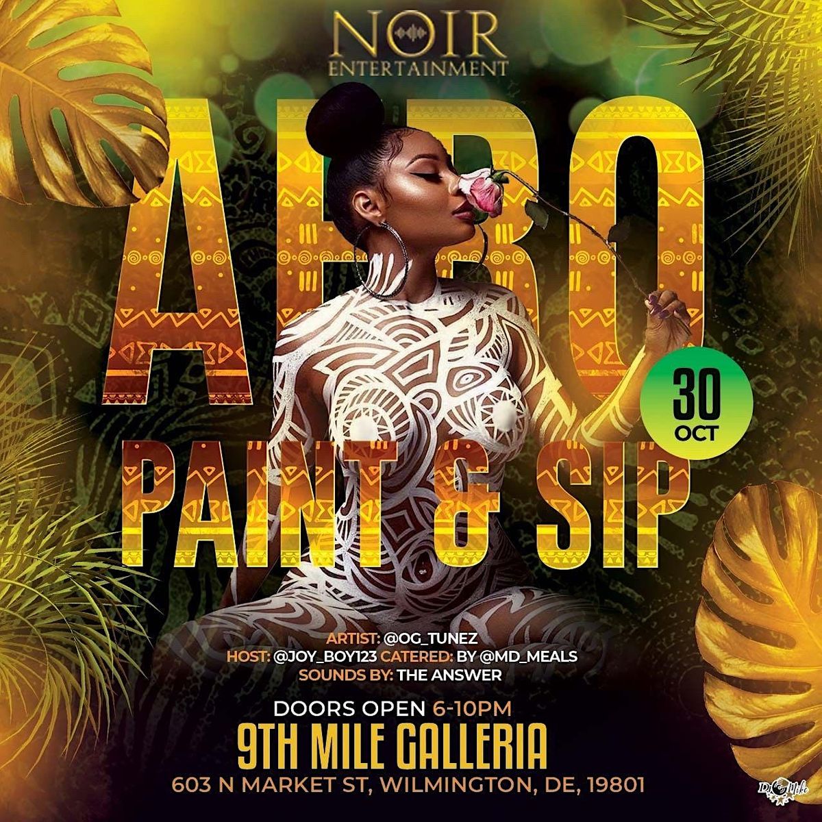 Afro Paint & Sip