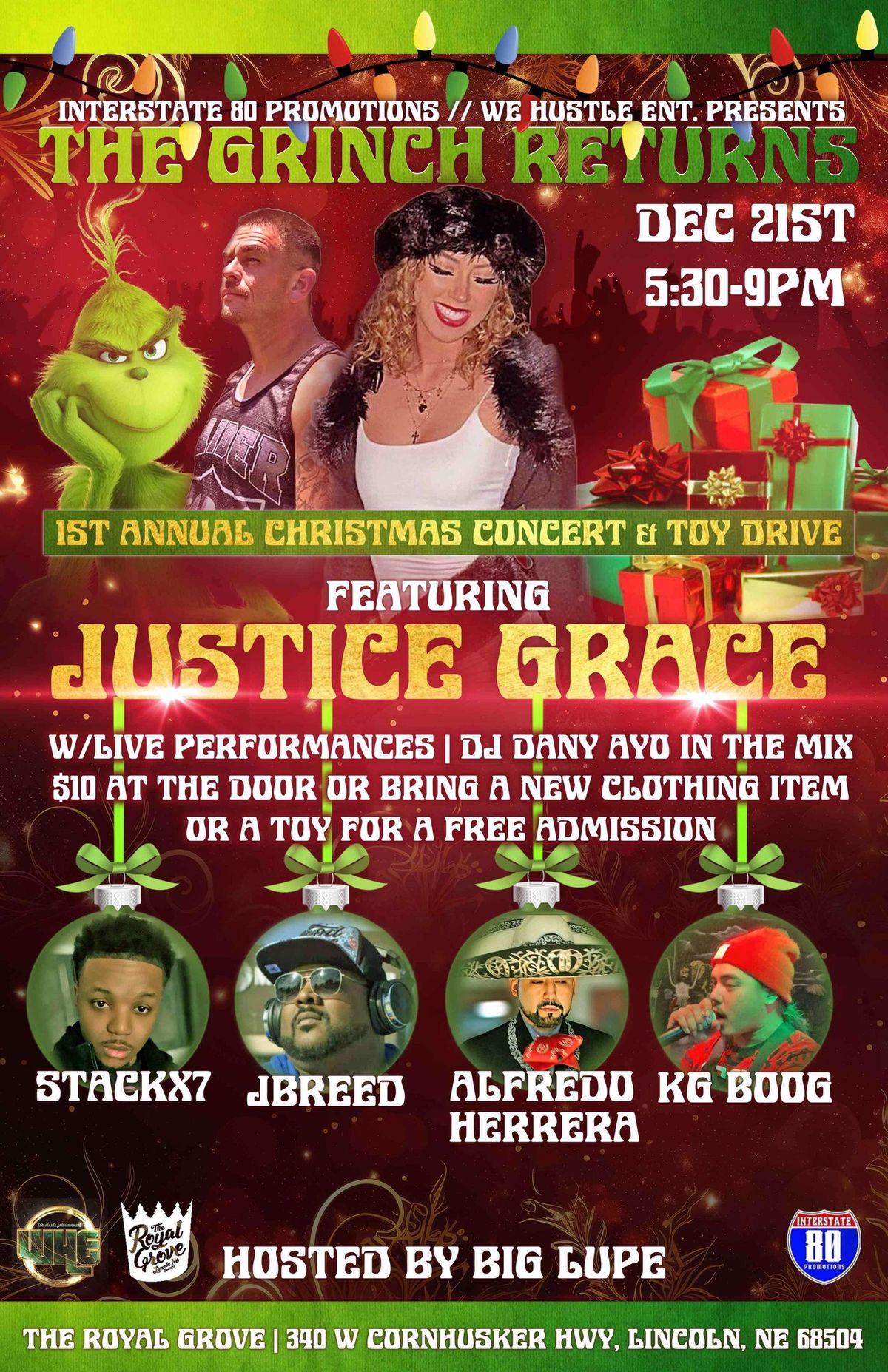 GRINCH RETURNS CHRISTMAS CONCERT & TOY DRIVE