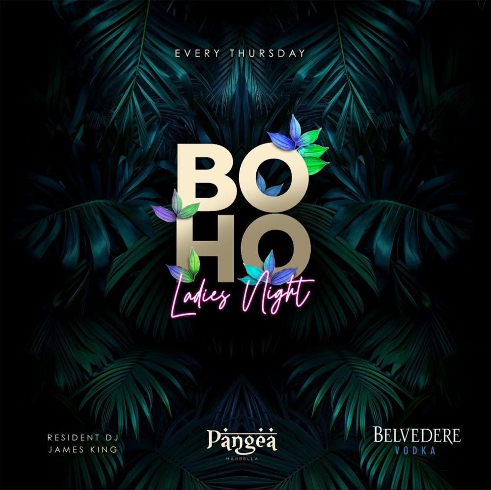 Boho - Thursdays at Pangea Marbella