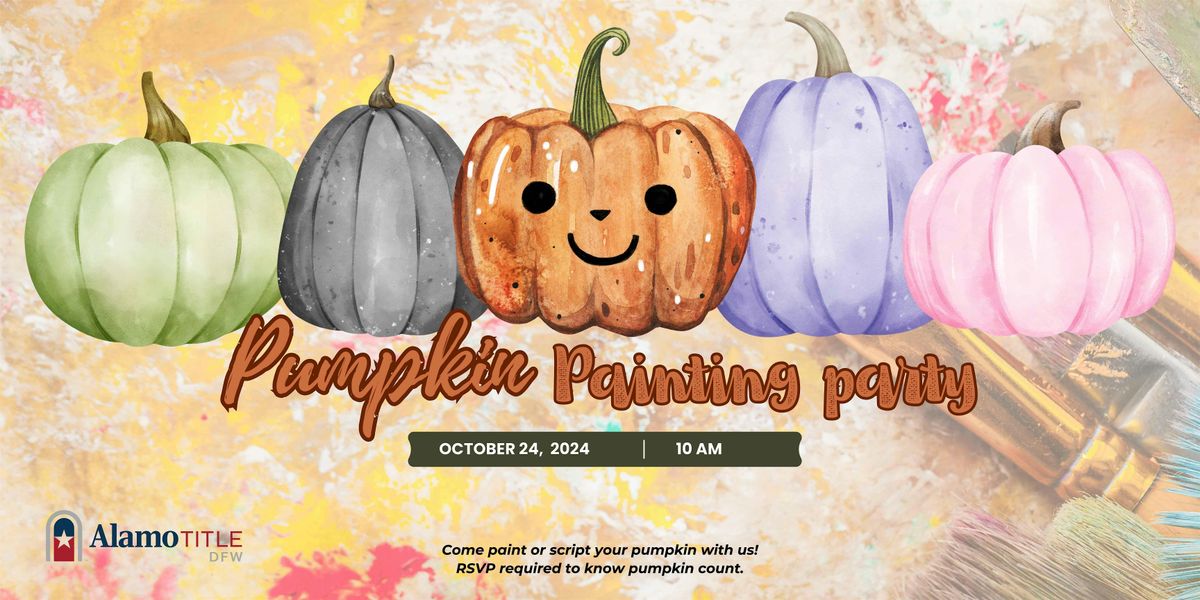 Pumpkin Painting Party for Realtors