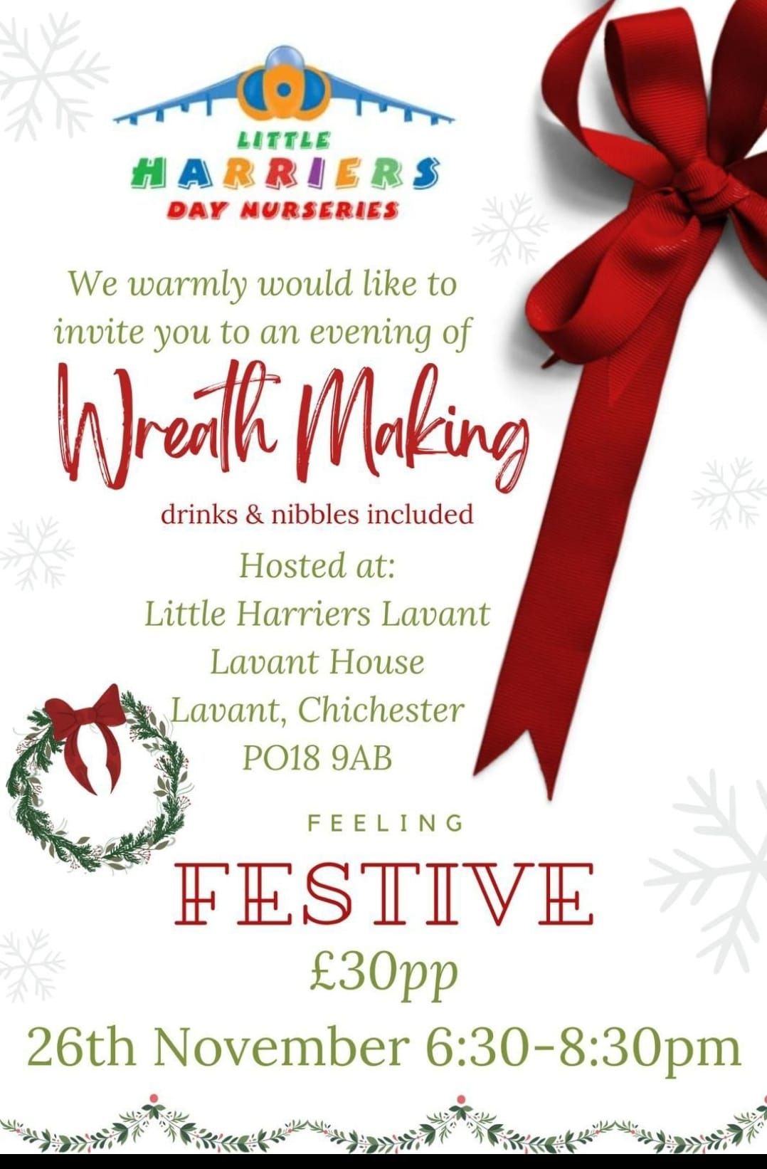 Wreath Making Event - 26th November