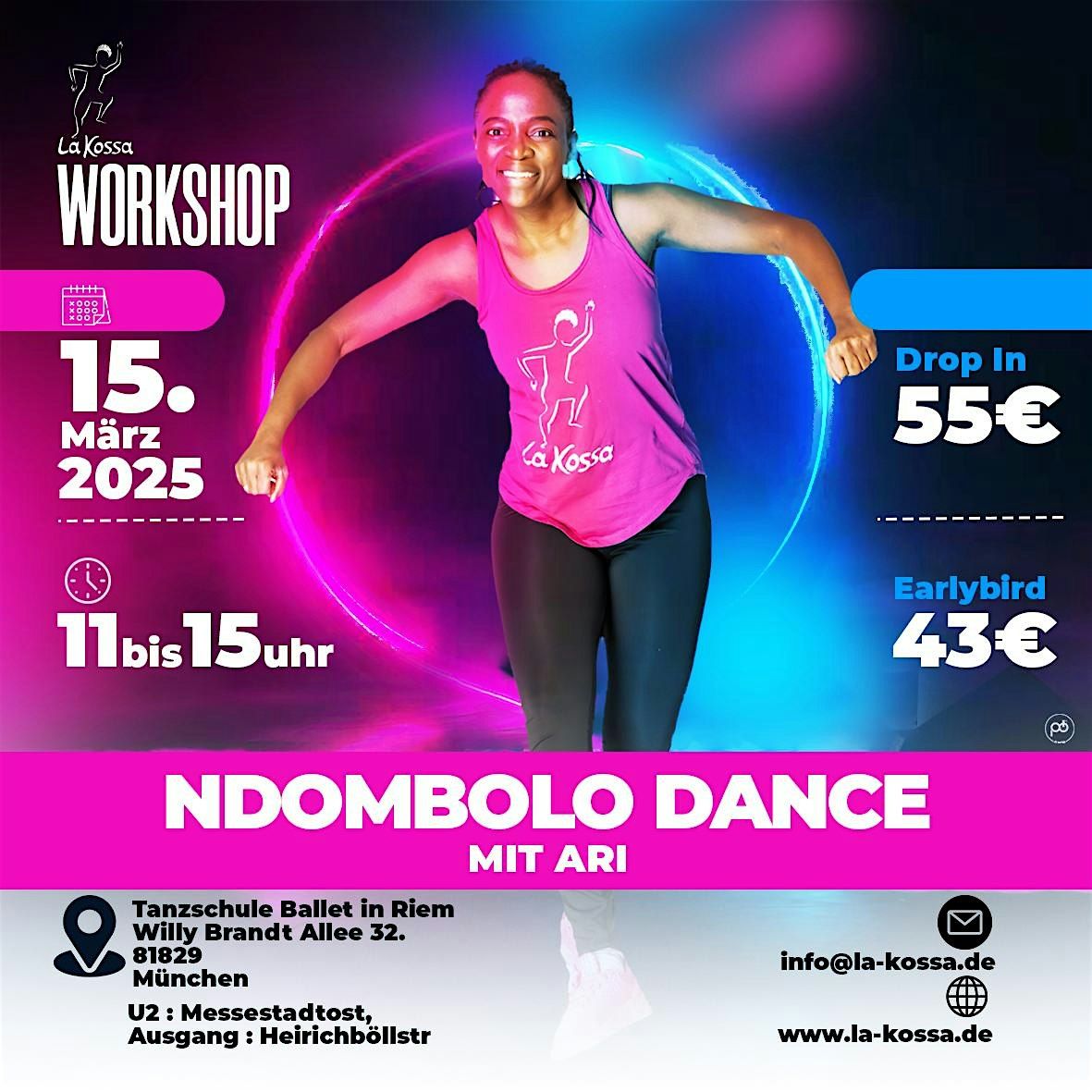 Afro Dance - Ndombolo Basics Workshops mit Ari