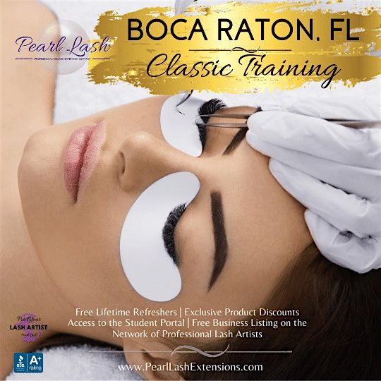 Eyelash Extension Training & Certification by Pearl Lash Boca Raton