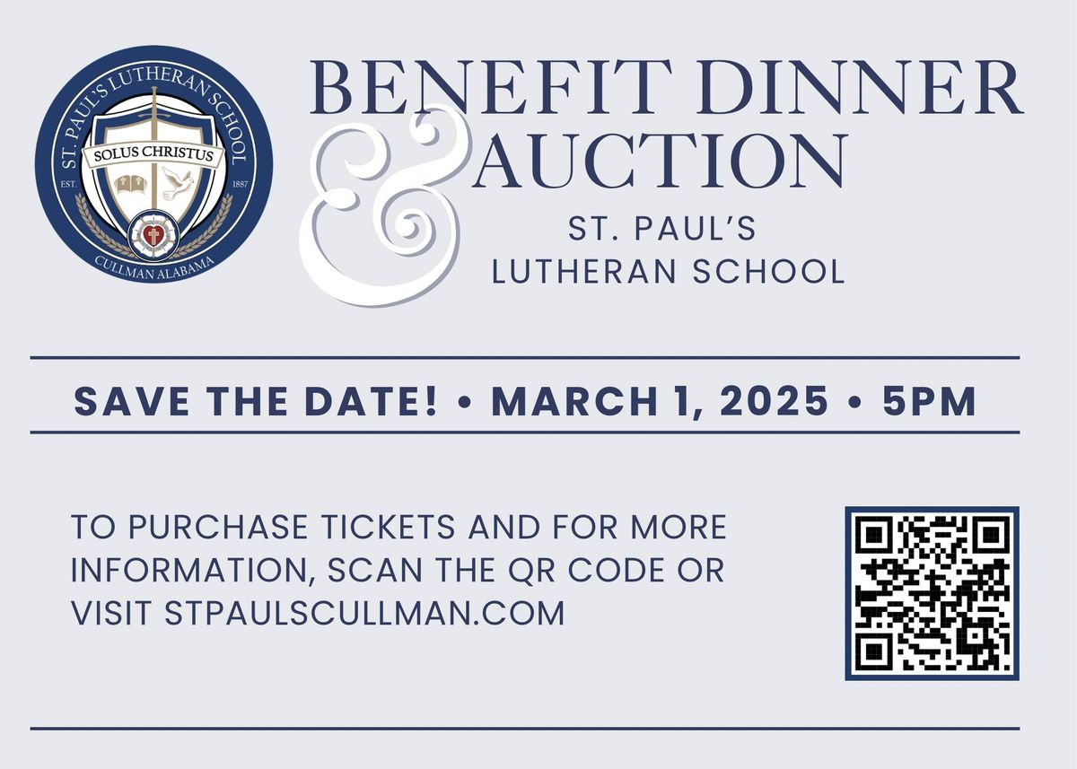 St. Paul's Lutheran School Benefit Dinner & Auction