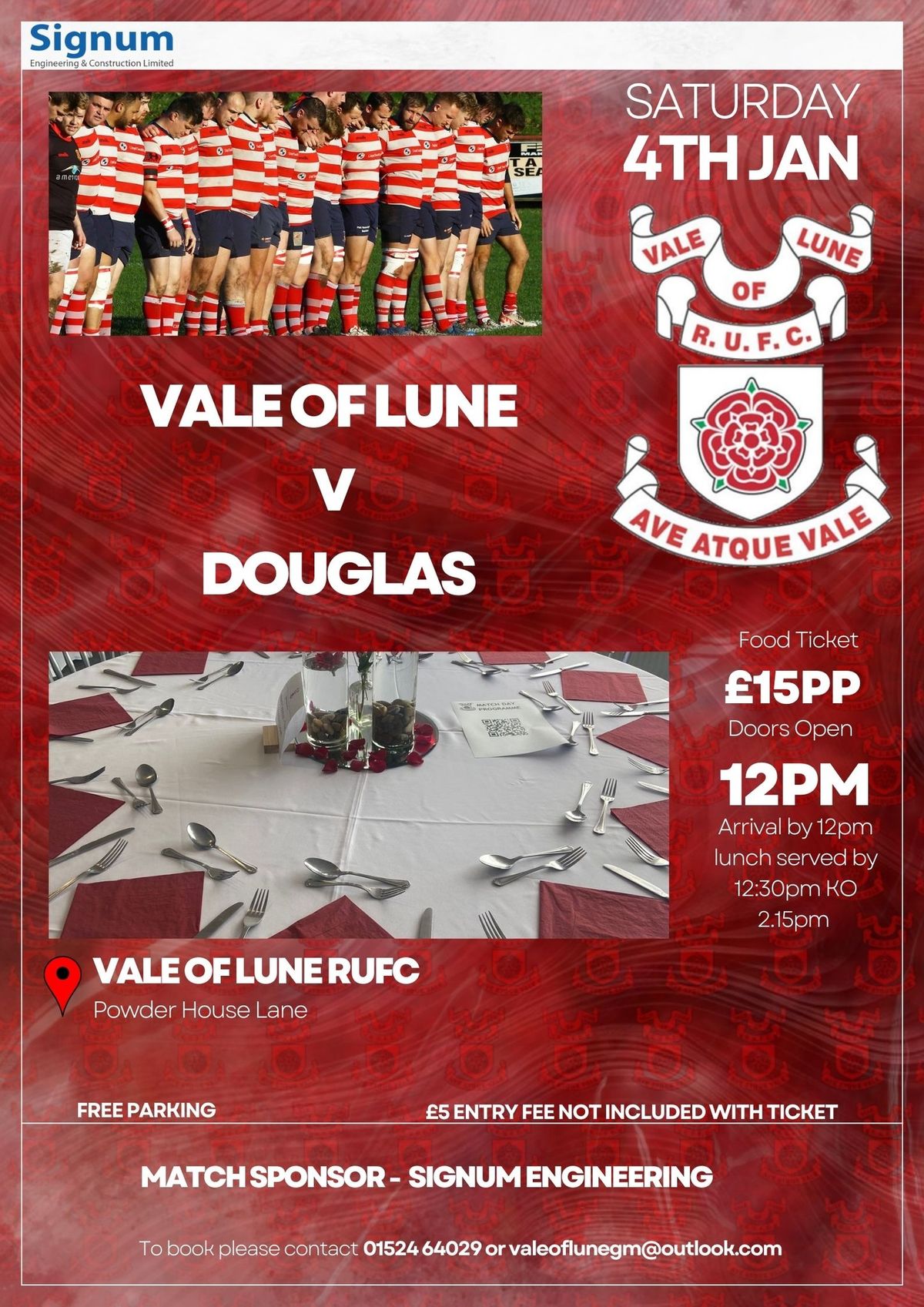 Vale of Lune V Douglas I.O.M 