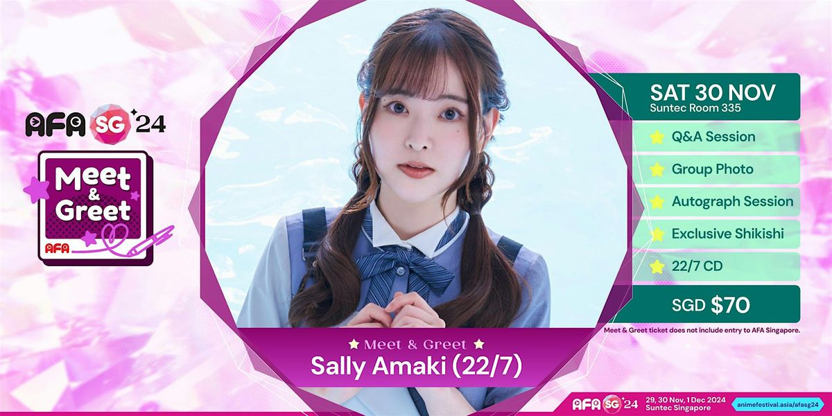 AFASG 2024 - Meet & Greet with Sally Amaki (22\/7)