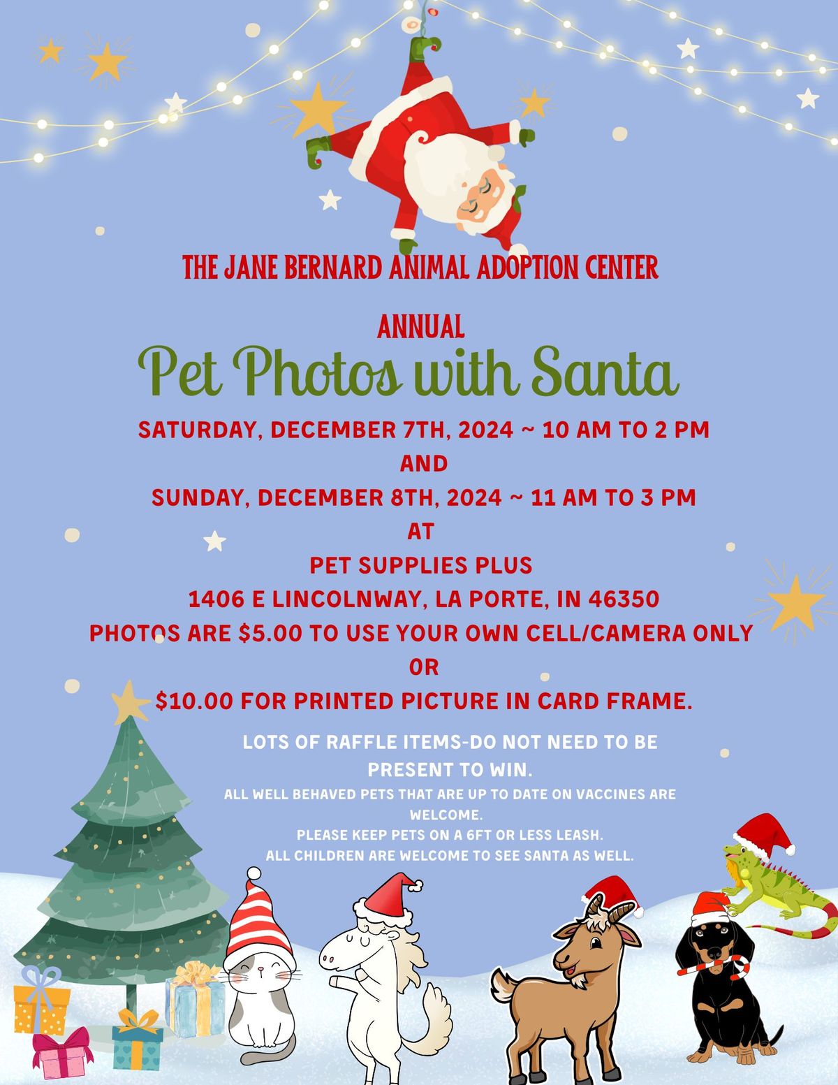 Annual Pet Photos with Santa-2 days