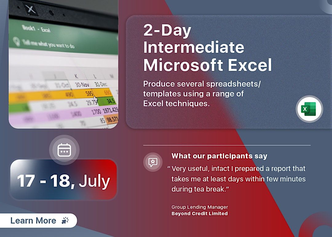 July Training - Intermediate MS Excel