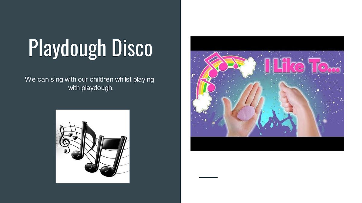 CC:  Toddler Dough Disco at Thackeray Drive CC