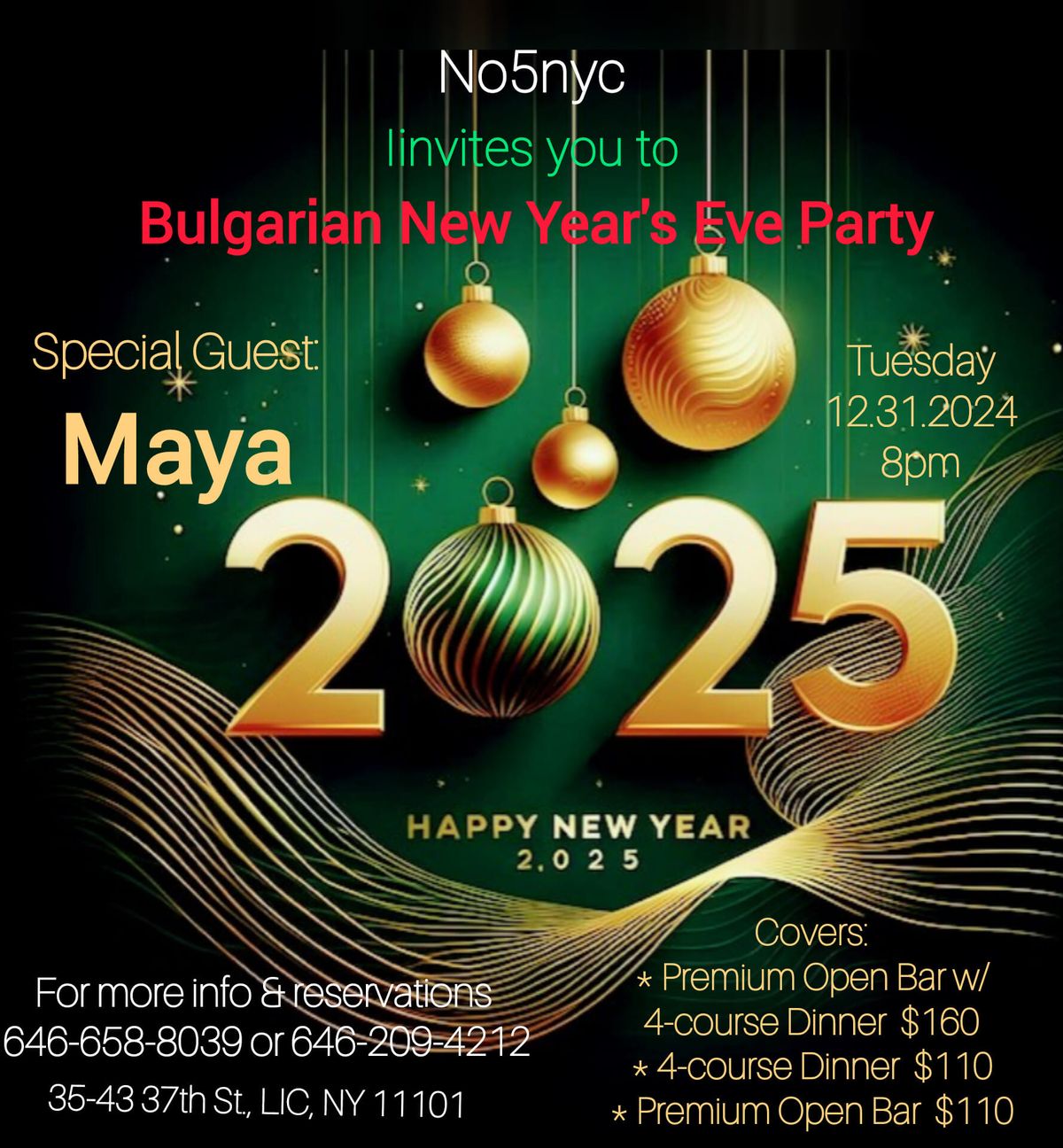 Bulgarian New Year's Eve Party 