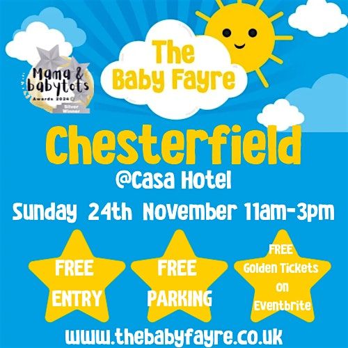 The Baby Fayre Chesterfield 1pm  Entry + Goody Bag